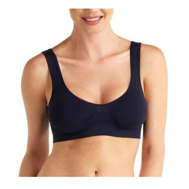 Imagem de Top Sem Costura Loba Lupo 41300-001 Microfibra, Preto, GG/EG