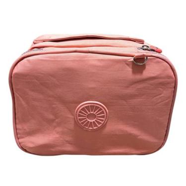 Imagem de Estojo Organizador Escolar Bolsa Para Lápis E Canetas - yk, Rosa Claro