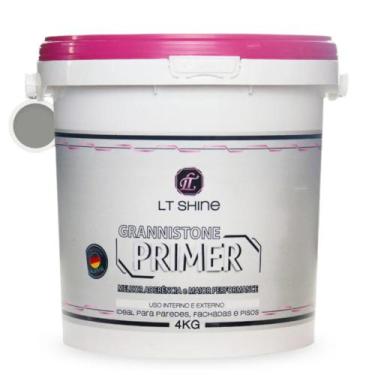 Imagem de Primer Promotor De Aderência Grannistone 4Kg - LT Shiner, Cinza Claro
