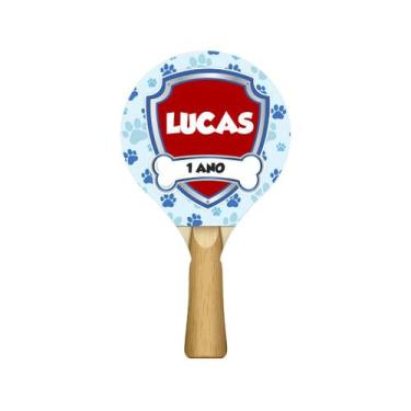 Imagem de Raquete para Tênis de Mesa Personalizado com Nome 24,5x13,5 Kit 10un M