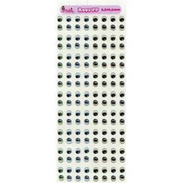 Imagem de Cartela de Olhos Resinados Styler Biscuit R091 PP - 5,5 x 6,3mm