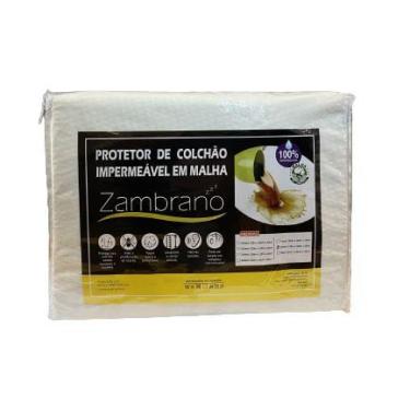 Imagem de Protetor de Colchão Casal Zambrano Impermeável em Malha - 138x188