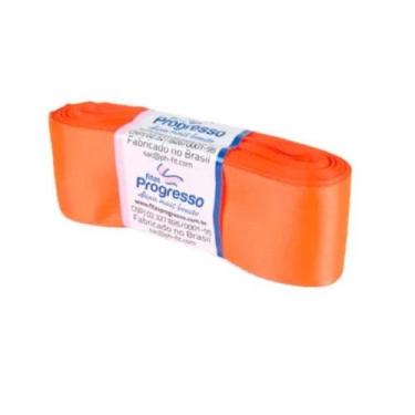 Imagem de Fita de Cetim Progresso 38mm nº9 - 10m Cor 278 Laranja Cítrico - 01 un