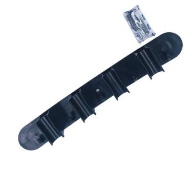 Imagem de Porta Vassoura Parede Com 4 Encaixes E 5 Ganchos - Micromax