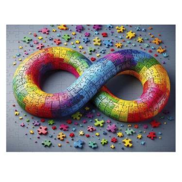 Imagem de Quebra-cabeça Infinity de 88 peças em MDF para Autistas - Reidopendriv
