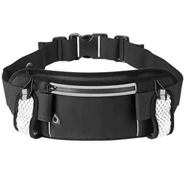 Imagem de HECHZSO Fanny Pack for Women and Men Waist Bags with Water Bottle Holder Running Waist Bag Large Pouch & Adjustable Strap for Gym Jogging Cycling Rraveling Fitness Hiking