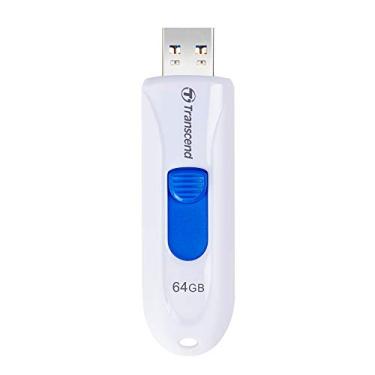 Imagem de Transcend 64 GB JetFlash 790 USB 3.0 Flash Drive (TS64GJF790W), Branco