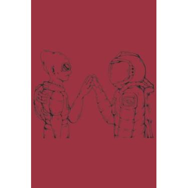 Imagem de Alien Notebook: Chilli Pepper Red Matte Finish Lined Journal, 120 Pages, 6 x 9, Gift For Thinkers, List Makers and Doers (Alien Journal)