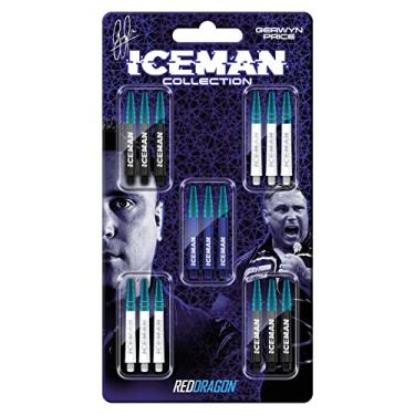 Imagem de RED DRAGON Gerwyn Price Iceman Nitro Ionic Dardos Coleção 5 conjuntos por pacote (15 eixos no total)