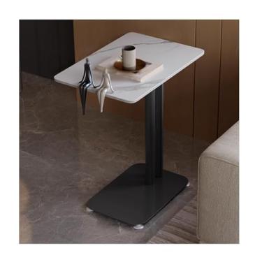 Imagem de Living Room Sofa Side Table，Movable Side Table，Small Coffee Table，Bedside Side Cabinet，Storage Rack，Square Side Table，Open Storage Space，with Wheels，for Bedroom，Living Room(Black,33*48*60cm/13*18.9*23