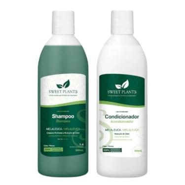 Imagem de Kit Shampoo e Condicionador Sweet Plants Melaleuca Cães e Gatos 500ml 6 Fragrâncias