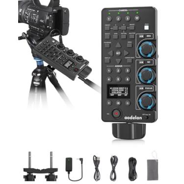 Imagem de Controlador de zoom Lanc para filmadora Sony, controle remoto sem fio e com fio com zoom IRIS Focus ND, ajuste de equilíbrio de brancos para Sony ILME-FX6, PXW-FX9, PXWZ280V/Z280T, PXWZ190V/Z190T;