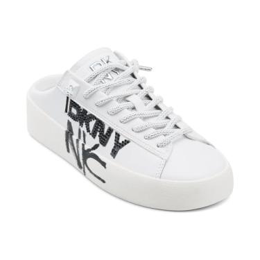 Imagem de DKNY Tênis feminino com cadarço Garren Everyday Mule, Branco, 40