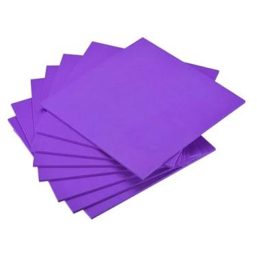 Imagem de EVA Sheet, 5mm Thick EVA Foam Sheets Spone Foam 10x10 Inch Craft Eva Sheets DIY Handmade Model Making Material 8pcs(Purple)
