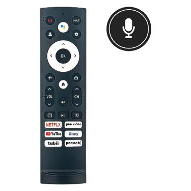 Imagem de ERF3V90H Novo controle remoto de voz de substituição adequado para Smart TV Hisense com luz de fundo e campainha 75U68H 55U7G 75U7H 43A53FUA 43A68H 43A6H 50A53FUA 50A66GUA