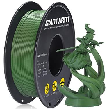 Imagem de GIANTARM Pla Fosco, Filamento Pla de 1,75 Mm, Carretel de 1 Kg (2,2 Lb), Embalagem A Vácuo, Filamento de Impressora 3D para Laboratório Bambu (Verde Oliva Fosco)