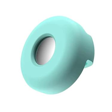 Imagem de Capa para coleira de cachorro Silicone Pet Collar compatível com Apple rastreador apple, Suporte de etiqueta de ar antiperda para acessórios de coleiras de cães de gato (VERDE)