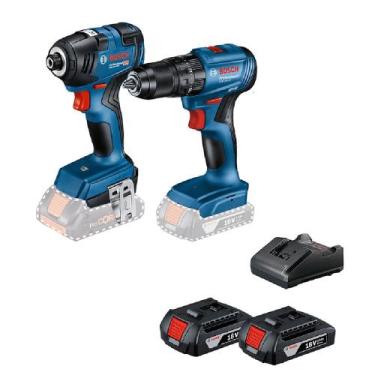 Imagem de Combo Kit Parafusadeira/Furadeira Gsb 185-LI+Chave De Impacto Gdr 18v-