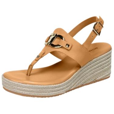 Imagem de Sandália Anabela Media Conforto Moderna Couro Bottero