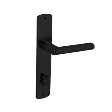 Imagem de Fechadura Externa Arouca Reta Z 55mm Espelho Preto, Preto