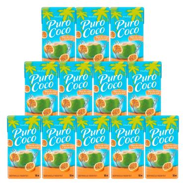Imagem de Água de Coco Puro Coco de Maracujá Maguary 180ml 12un