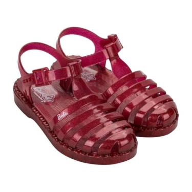Imagem de Sandália Infantil Menina Barbie Duo Aranha Grendene Kids (Vermelho Glitter, BR, Criança de 9 a 12 anos, Numérico, 30)