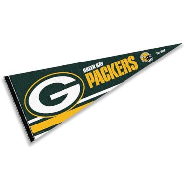 Imagem de WinCraft Green Bay Packers Bandeira Pendente Grande
