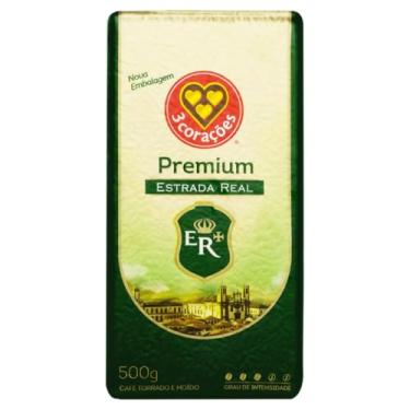 Imagem de 3 Corações Café Torrado e Moído Premium Estrada Real, 500G vácuo