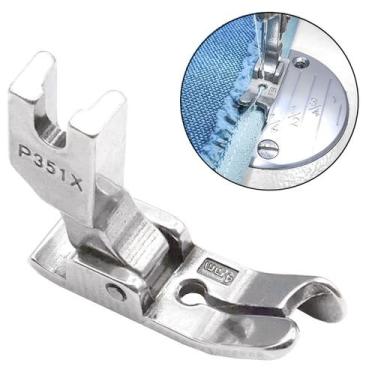 Imagem de Calcador Rebater Costura Guia Direito 4mm Reta Industrial. - Evolvere