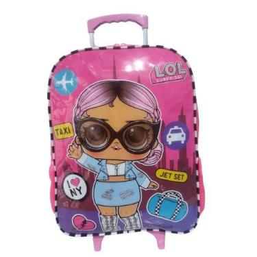 Imagem de Mochila de Carrinho Escolar Infantil G Luxcel Lol Surprise, Pink