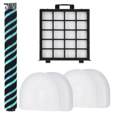 Imagem de AZ4002 Peças de reposição para aspirador vertical Shark Power Detect AZ4000 AZ4002 AZ4000C, 1 escova de rolo, 1 filtro HEPA 2 filtros de espuma e feltro