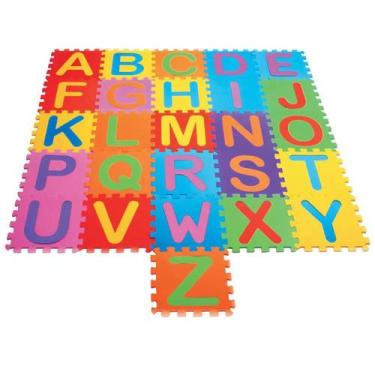 Imagem de Tapete Educativo Infantil Eva 26 pçs Letras Alfabeto Grande - 99 Toys