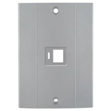 Imagem de Tampa Com Suporte Para 1 Tomada Rj 45 Para Conduletes Plastibox Tramon