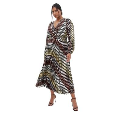 Imagem de City Chic Vestido feminino - estampa Jen, Geo retrô, 54