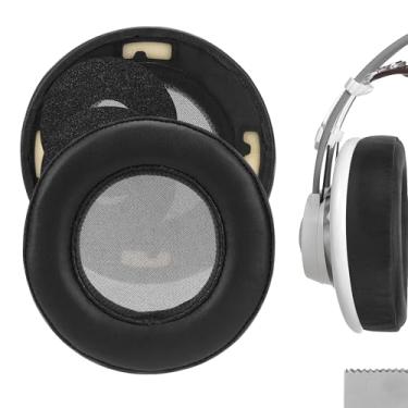 Imagem de Geekria Almofadas auriculares de substituição de pele de carneiro Elite compatíveis com fones de ouvido AKG K701, K702, Q702, K601, K612, K712, K400, K500, almofadas auriculares com guia de vídeo