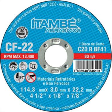 Imagem de Disco Corte Itambe Refr 4.1/2X7/8 Cf22