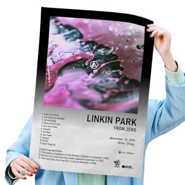 Imagem de Poster Autoadesivo 40x60cm Álbum Spotify From Zero, Rock, Nu-metal, Alternative Rock, Electronic, Alternative Metal