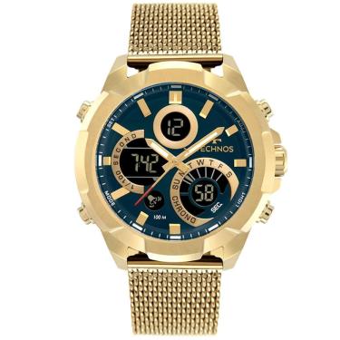 Imagem de Relógio TECHNOS masculino Digitech dourado W23721AAE/1A