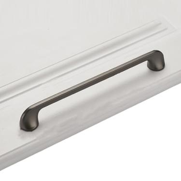 Imagem de Puxador de móveis em bronze amarelo cinza estilo vintage, puxadores de armário de cozinha em latão, maçanetas de gaveta, puxadores de porta, ferragens, cinza, 192 mm