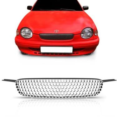 Imagem de Grade Radiador Corolla Europeu 1999 A 2002 Cromada - SP ACESSÓRIOS