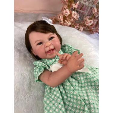 Imagem de Boneca Reborn Menina Feita A Mão Realista Com Acessórios - Mundo Azul 