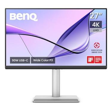 Imagem de Monitor BenQ 27" MA270U 4K para Macbook® Pro/Air, 2 x USB-C, fonte 90W para carregar a bateria dos seus dispositivos