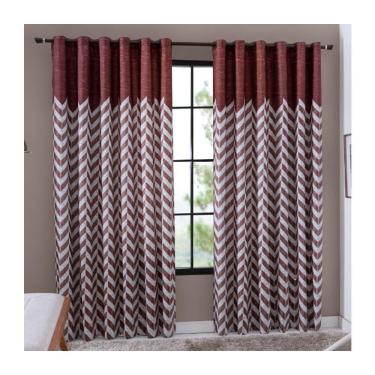 Imagem de Cortina Sala Estampada Com Ilhos 3,00 x 2,40 m Dacar Sultan