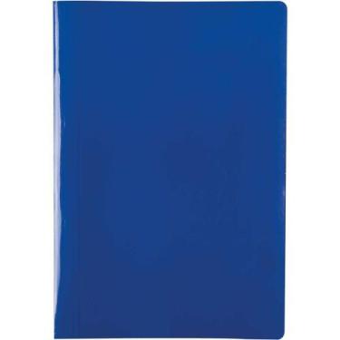 Imagem de Pasta Grampo Trilho Papel Oficio Azul Delloplex - Planeta Criança