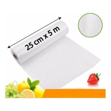 Imagem de Saco Plástico Bobina Rolo Para Seladora A Vácuo Embalagem Com Ranhuras