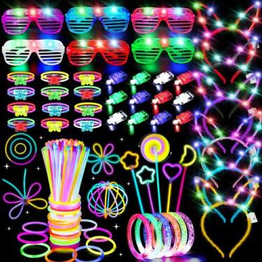 Imagem de Suprimentos para festas Thremhoo 156PCS Glow in the Dark Kids 4-12