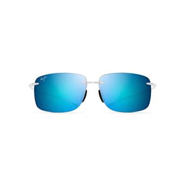 Imagem de Maui Jim Óculos de sol sem aro Hema, Cristal fosco/azul Hawai, Large