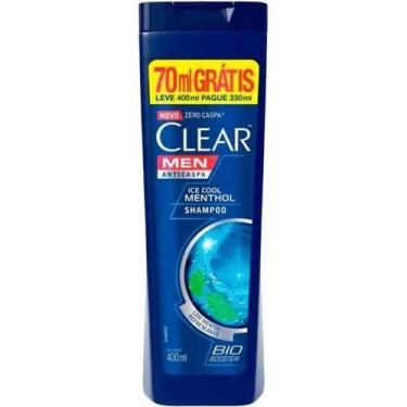 Imagem de Shampoo Anticaspa Clear Men Limpeza Diária 2 em 1 com 400ml