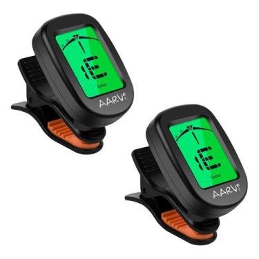 Imagem de Clip On Guitar Tuner, pacote com 2 AARVI para todos os instrumentos co