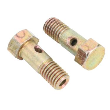 Imagem de Conjunto de Parafusos Banjo de Mangueira de Freio de Pinça, Parafusos de Mangueira de Linha de Freio Banjo M10x1.5 Mangueira de Freio a Disco de Aço Inoxidável Parafuso Banjo de